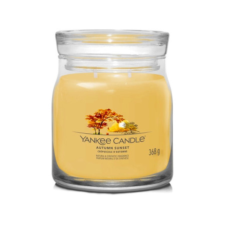 detail Yankee Candle AUTUMN SUNSET, Signature střední 368 g