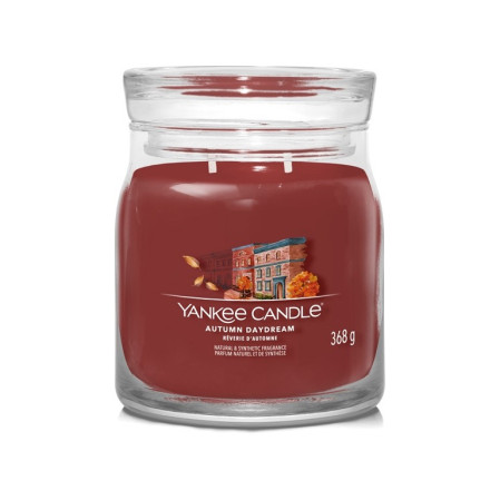 detail Yankee Candle AUTUMN DAYDREAM, signature střední 368 g