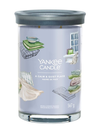 detail Yankee Candle A CALM & QUIET PLACE, Signature tumbler velký 567 g