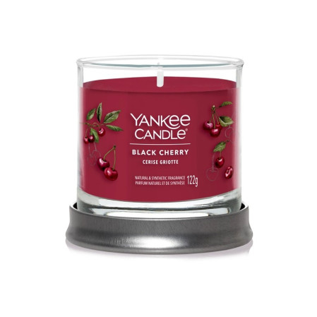 detail Yankee Candle BLACK CHERRY, Signature tumbler malý 122 g