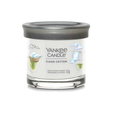 detail Yankee Candle CLEAN COTTON, Signature tumbler malý 122 g
