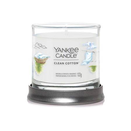 detail Yankee Candle CLEAN COTTON, Signature tumbler malý 122 g