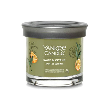 detail Yankee Candle SAGE & CITRUS, Signature tumbler malý, 122g