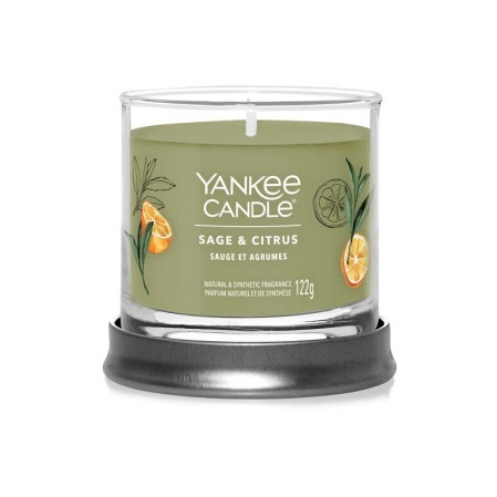 detail Yankee Candle SAGE & CITRUS, Signature tumbler malý, 122g