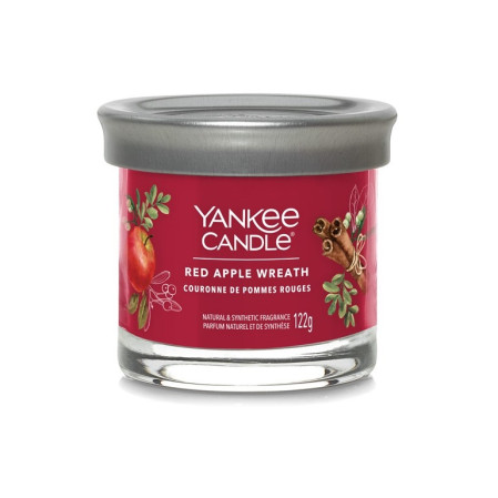 detail Yankee Candle RED APPLE WREATH, signature tumbler malý 122g