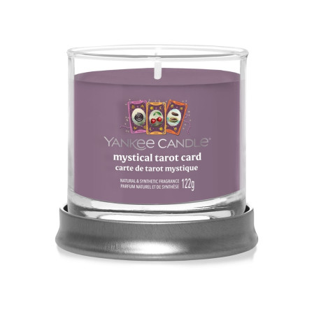 detail Yankee Candle Halloween MYSTICAL TAROT CARD, signature tumbler malý 122g