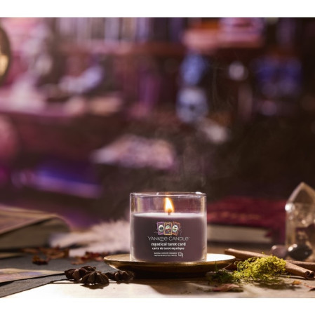detail Yankee Candle Halloween MYSTICAL TAROT CARD, signature tumbler malý 122g