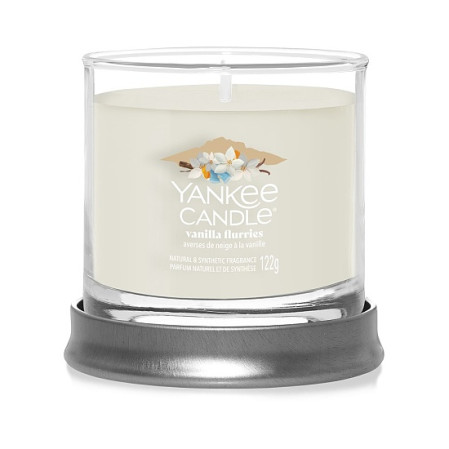detail Yankee Candle VANILLA FLURRIES, signature tumbler malý 122g