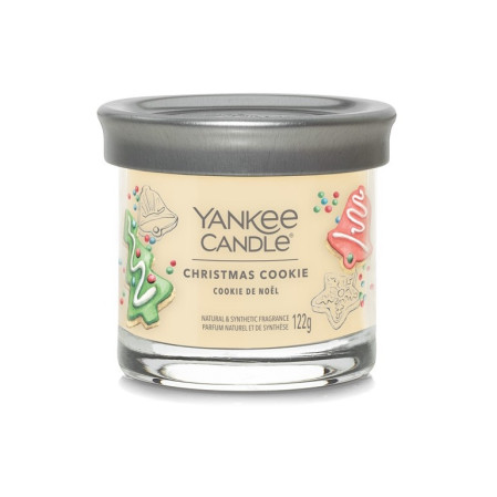 detail Yankee Candle CHRISTMAS COOKIE, signature tumbler malý 122g
