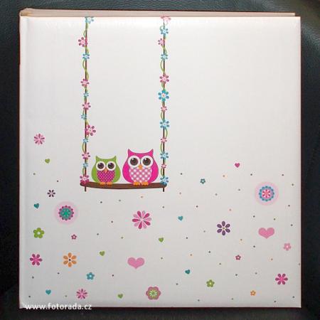 detail Fotoalbum na růžky Goldbuch 27043 EULE OWLS (sovičky na houpačce)