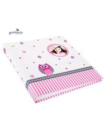 detail Fotoalbum klasik 60stran Goldbuch 15328 BABYWORLD OWL sovička