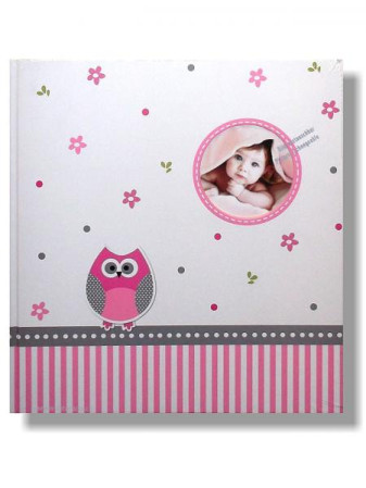 detail Fotoalbum klasik 60stran Goldbuch 15328 BABYWORLD OWL sovička