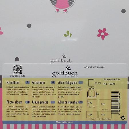 detail Fotoalbum klasik 60stran Goldbuch 15328 BABYWORLD OWL sovička