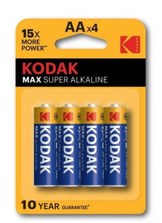 detail Kodak MAX KAA-4 alkaline blistr (LR6), 4ks