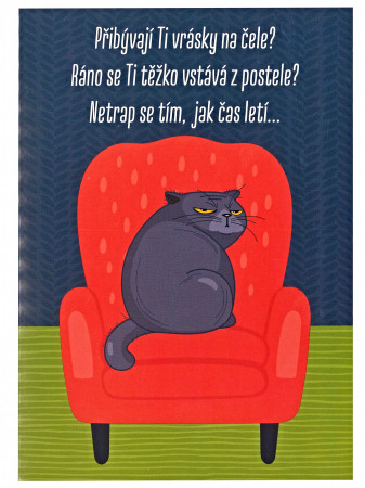detail Albi Hrací přání PŘIBÝVAJÍ TI VRÁSKY ... V BLBÝM VĚKU / XINDL X