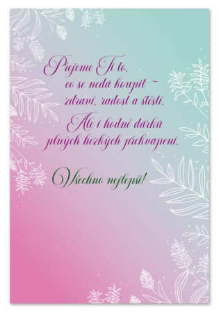 detail Ditipo Hrací přání narozeninové ... RYBIČKO ZLATÁ PŘEJU SI / Hana Zagorová