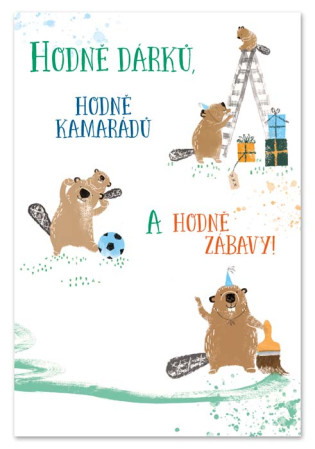 detail Ditipo Hrací přání KDYŽ JDE MALÝ BOBR SPÁT / Petr Skoumal