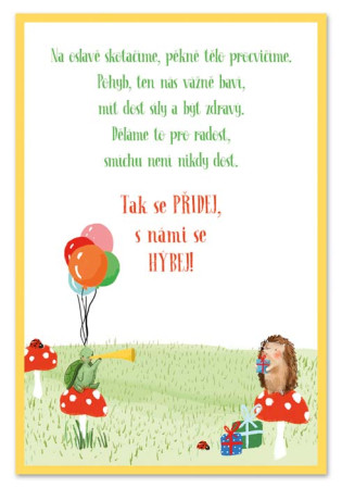 detail Ditipo Hrací přání HLAVA, RAMENA, KOLENA, PALCE / BibiBum