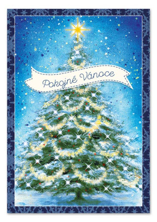 detail Ditipo Hrací přání vánoční POKOJNÉ VÁNOCE / melodie Tichá noc