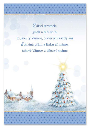 detail Ditipo Hrací přání s efektem SEN O VÁNOCÍCH / Karel Gott