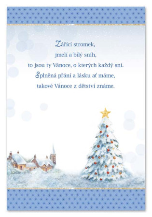 detail Ditipo Hrací přání s efektem SEN O VÁNOCÍCH / Karel Gott