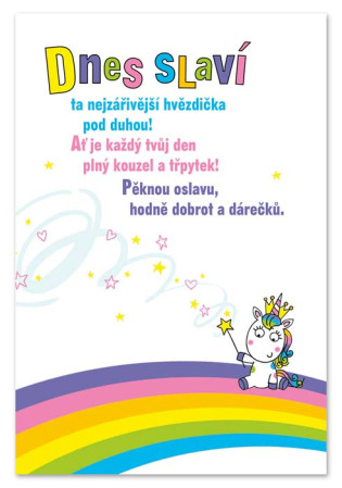 detail Ditipo Hrací přání Všechno nejlepší Junicorn / Míša Růžičková