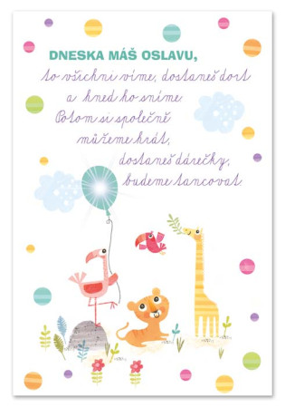 detail Ditipo Hrací přání MÁME PÁRTY / BibiBum