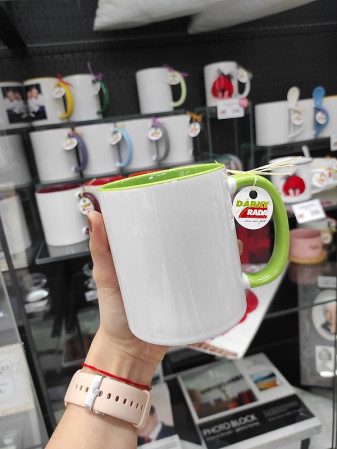 detail Fotohrnek COMBO Světle zeleno-bílý 1x foto 300ml