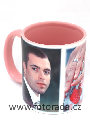 detail Fotohrnek COMBO Růžovo-bílý 1x foto 300ml