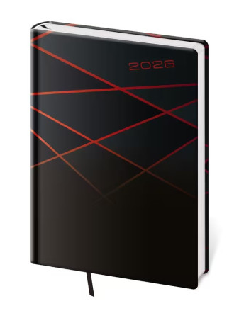 detail Helma 365 Týdenní diář A5 2026 Vario - Black design