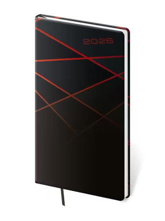 detail Helma 365 Týdenní kapesní diář 2026 Vario - Black design