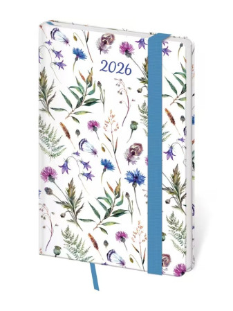 detail Helma 365 Týdenní kapesní diář 2026 Vario - Wildflowers s gumičkou