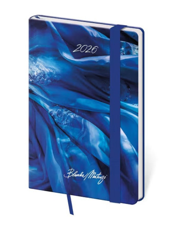 detail Helma 365 Týdenní kapesní diář 2026 Vario - Matragi Blue s gumičkou