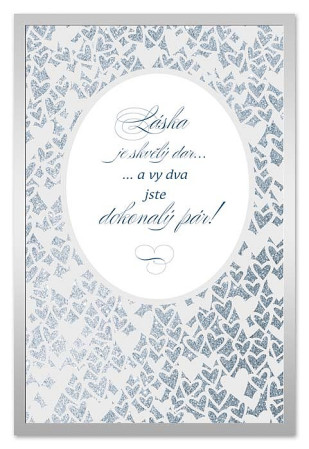 detail Ditipo Blahopřání L - LÁSKA JE SKVĚLÝ DAR,... dokonalý pár.