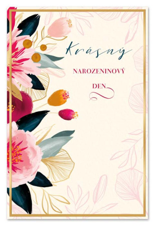 detail Ditipo Blahopřání K - KRÁSNÝ NAROZENINOVÝ DEN (světlý)