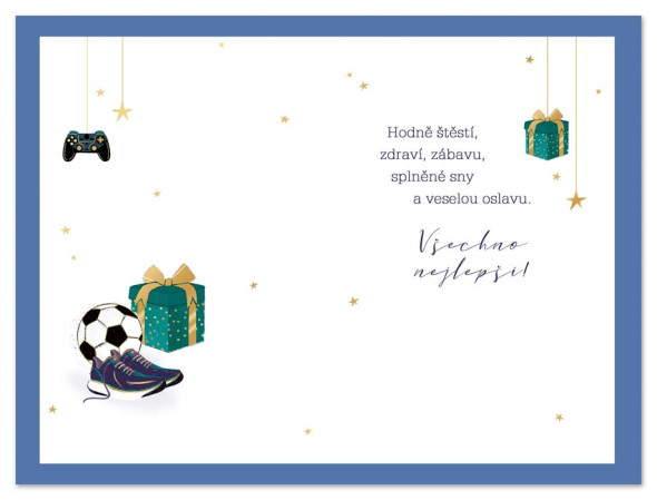 detail Ditipo Blahopřání HK - Krásný narozeninový den (fotbal)