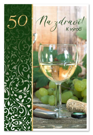 detail Ditipo Blahopřání - K VÝROČÍ 50tiny (Na zdraví)