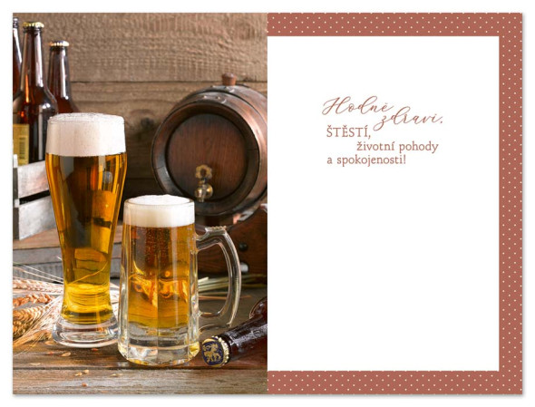 detail Ditipo Blahopřání L - Všechno nejlepší (pivo)