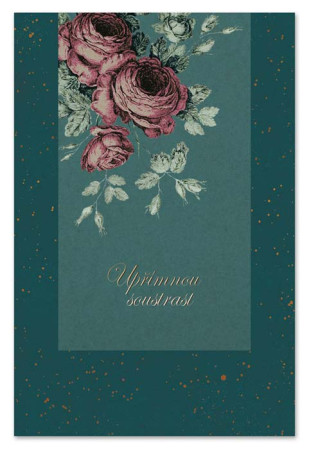 detail Ditipo Blahopřání L - Upřímnou soustrast (kondolence s růžemi)