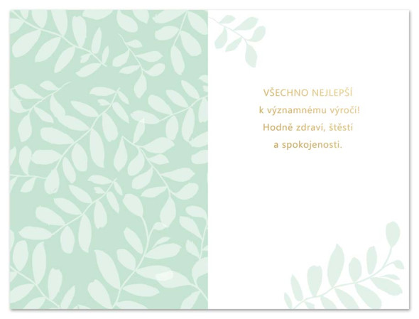 detail Ditipo Blahopřání - K VÝROČÍ 60tiny (lístky)