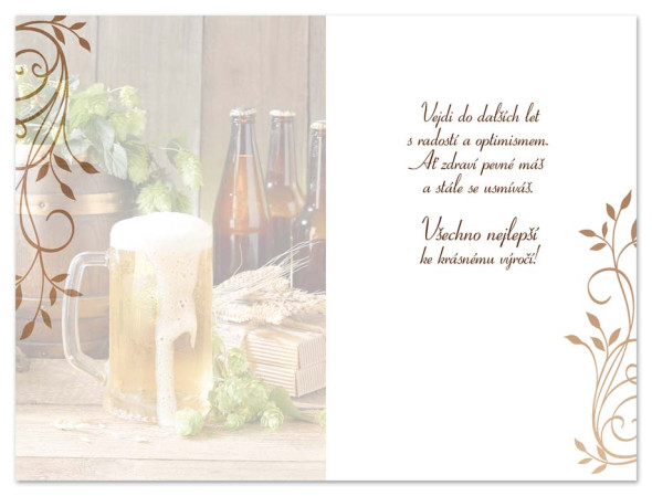 detail Ditipo Blahopřání - K VÝROČÍ 60tiny (pivo)