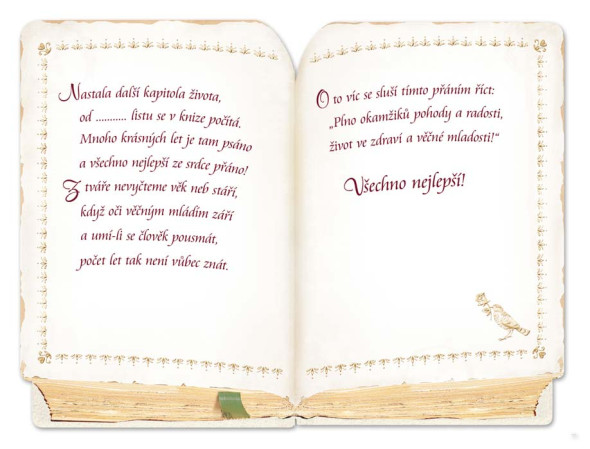 detail Ditipo Blahopřání L - KNIHA ŽIVOTA (růže)