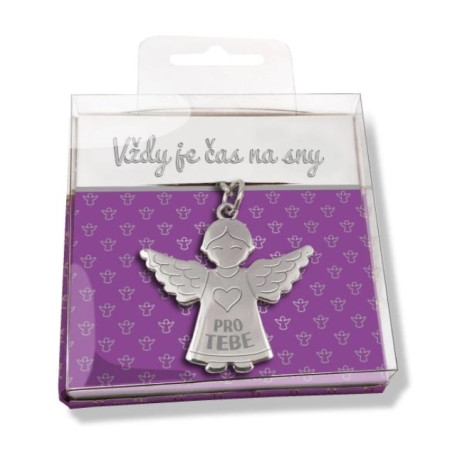 detail Nekupto Dárková klíčenka Anděl - Vždy je čas na sny