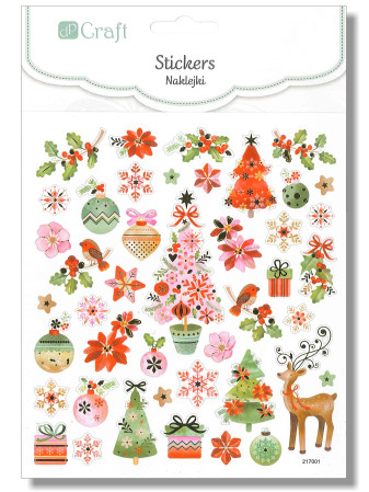 detail Samolepky DPNK-022 BAREVNÉ VÁNOCE