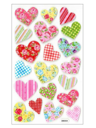 detail Samolepky DPPI-003 SRDCE květinové aj.