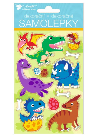 detail AP Samolepky 15026 DINOSAUŘI 15x10 cm