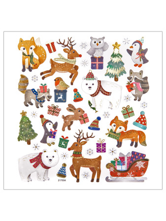 detail Samolepky DPNK-100 ZVÍŘÁTKA ZIMA