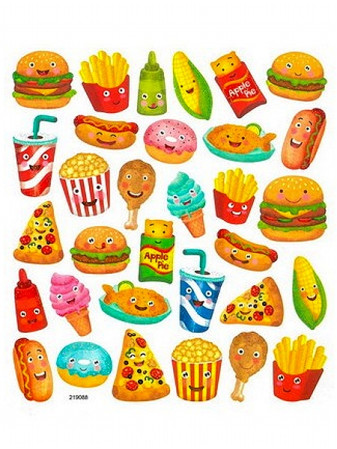 detail Samolepky DPNK-140 FAST FOOD