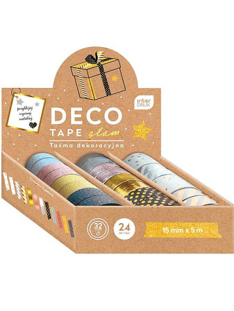 detail Ditipo Washi páska GLAM, 15mmx5m MIX/cena 1 kus