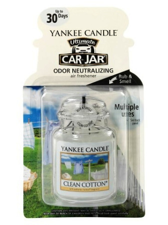 detail Yankee Candle CLEAN COTTON gelová visačka do auta,1 ks
